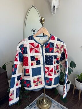 vintage susan bristol quilted jacket